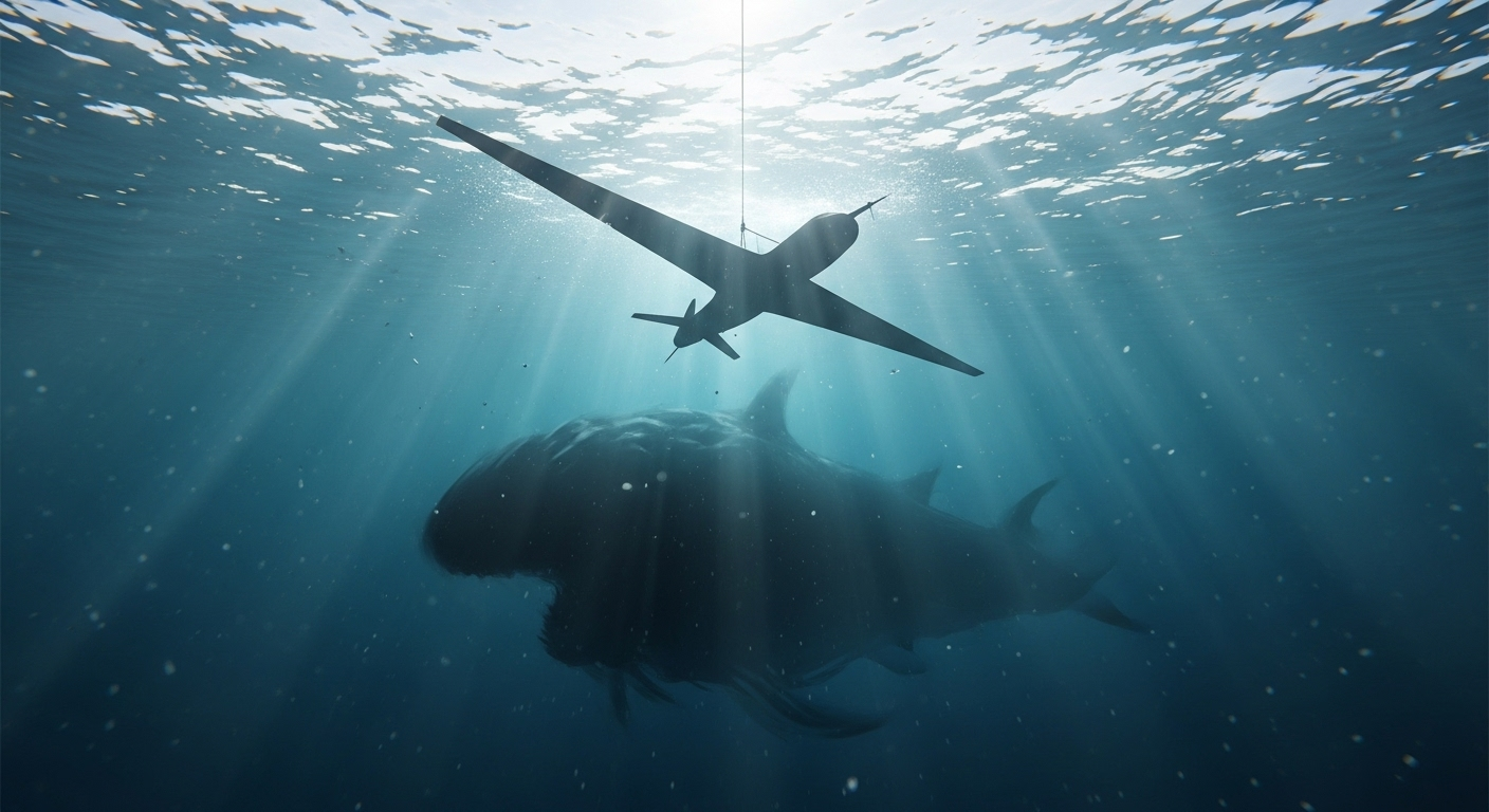 Quand une force inconnue tire un drone vers les profondeurs