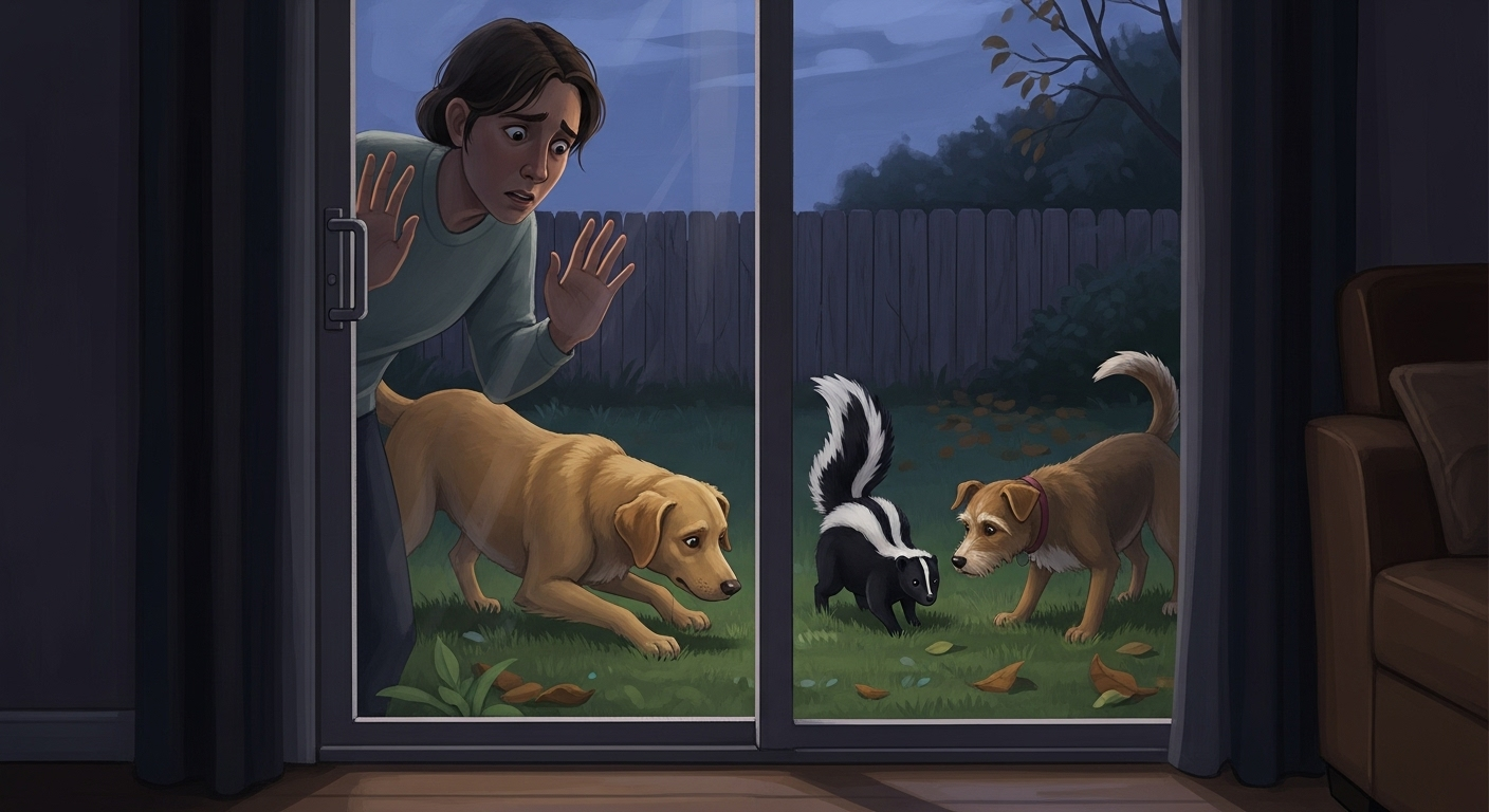 Cette moufette enragée qui a forcé des chiens à être mis à l&rsquo;isolement