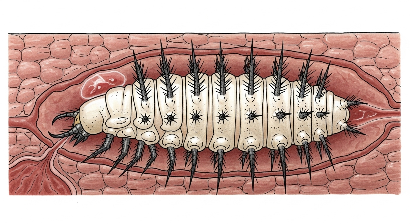 Un parasite bien accroché