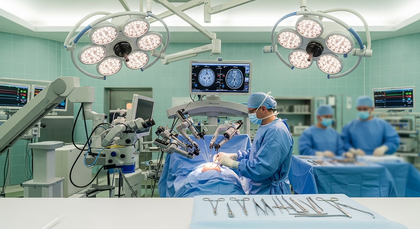 L'opération d'urgence au cerveau