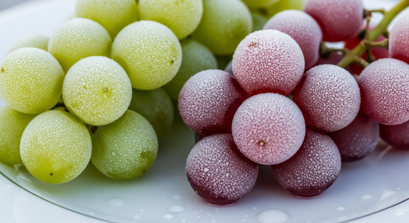 9. Les raisins congelés