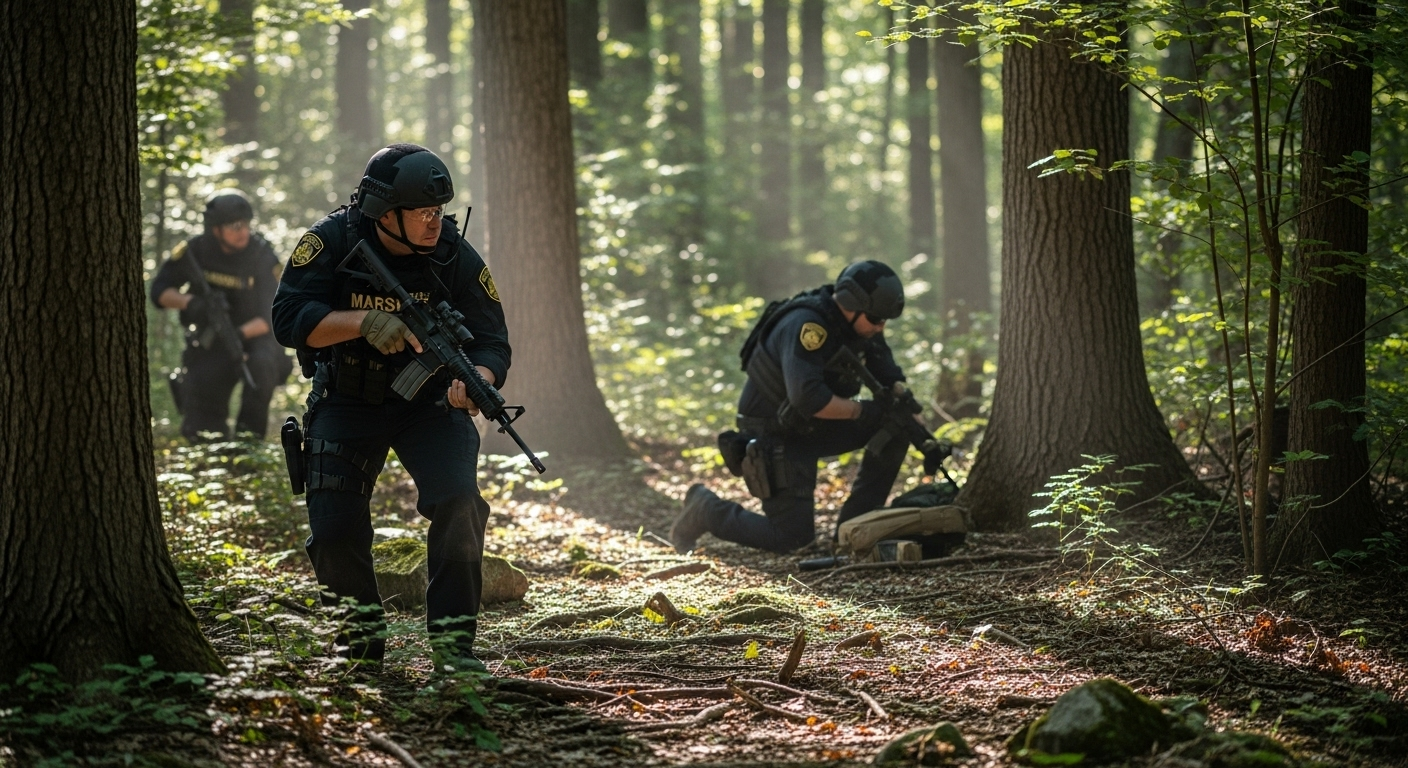 La traque d'un homme 'armé et dangereux'