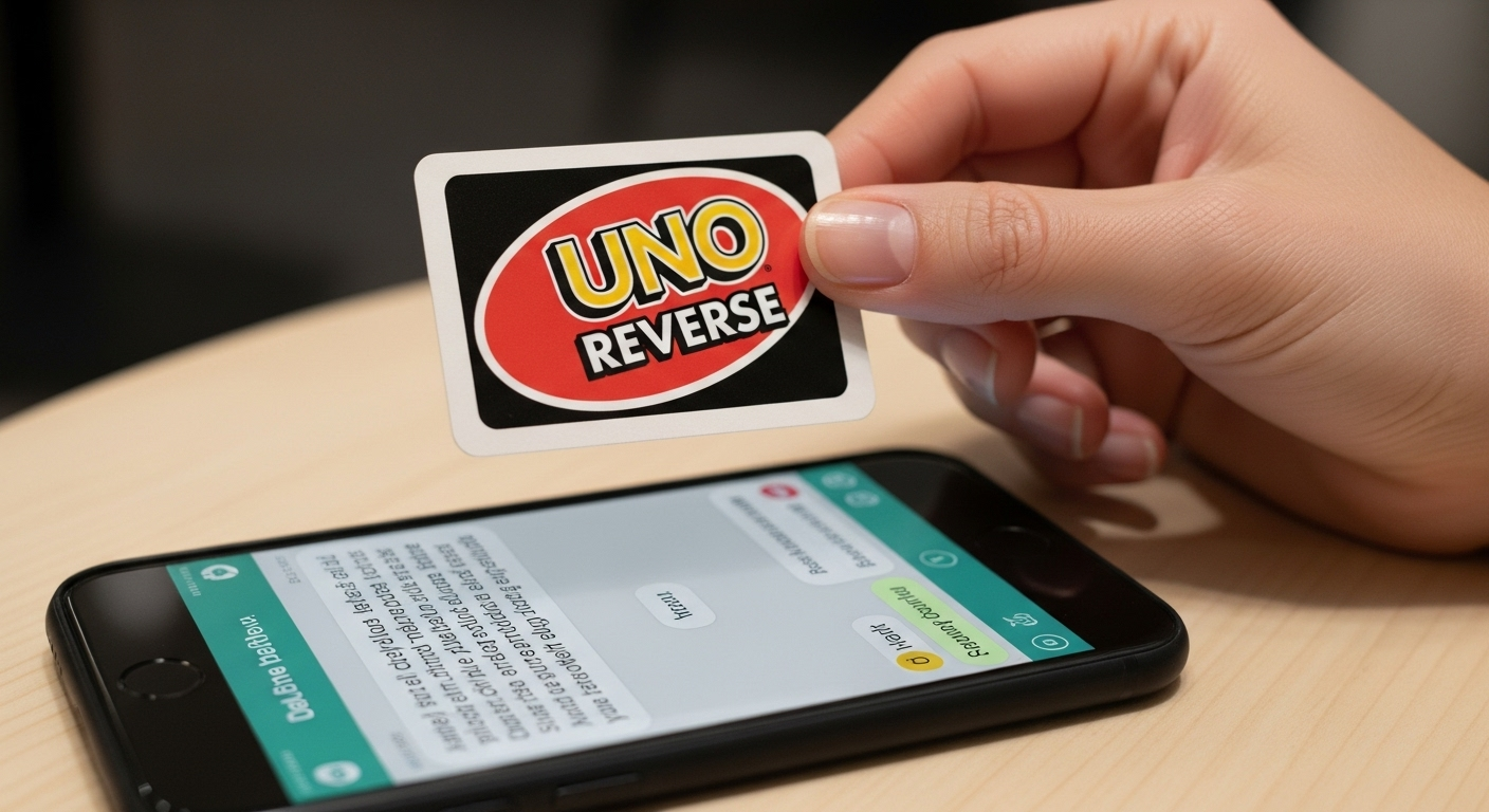La 'carte Uno Reverse' : quand il retourne la situation