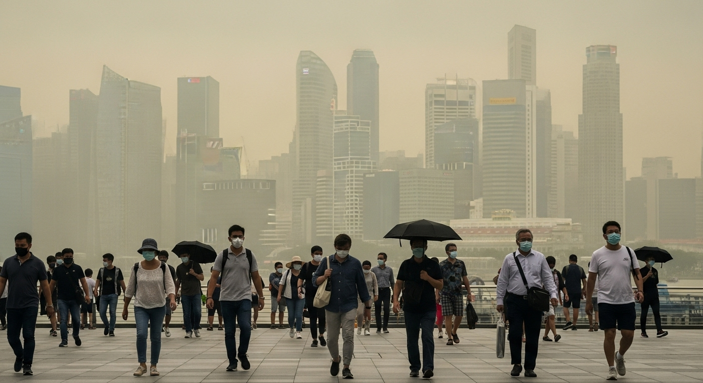 L'étonnante « saison des brumes » en Asie