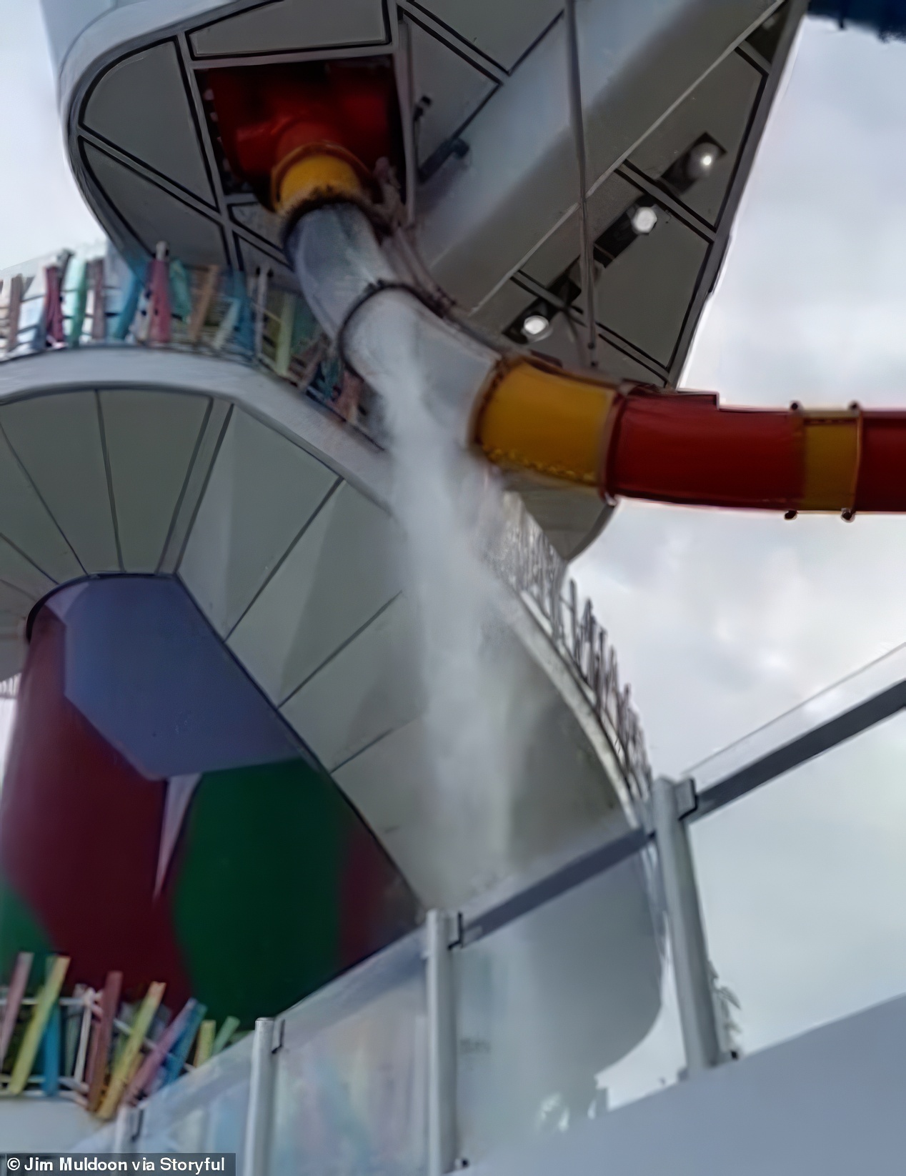 La blessure : 'découpé' par le toboggan