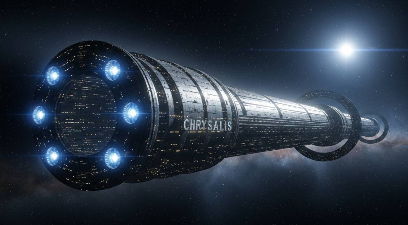 Chrysalide, le vaisseau-monde conçu pour un voyage de 400 ans vers Alpha du Centaure