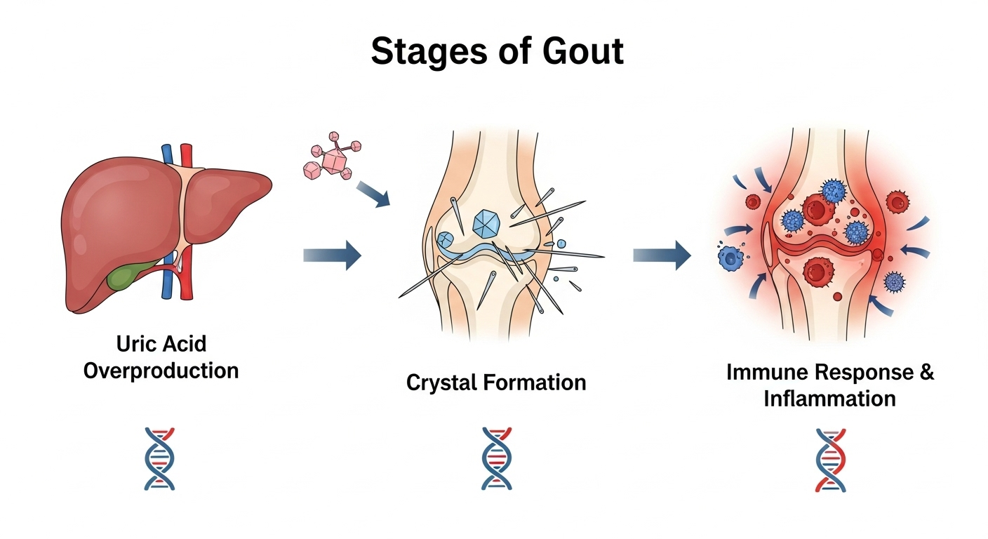 Les gènes, coupables à toutes les étapes