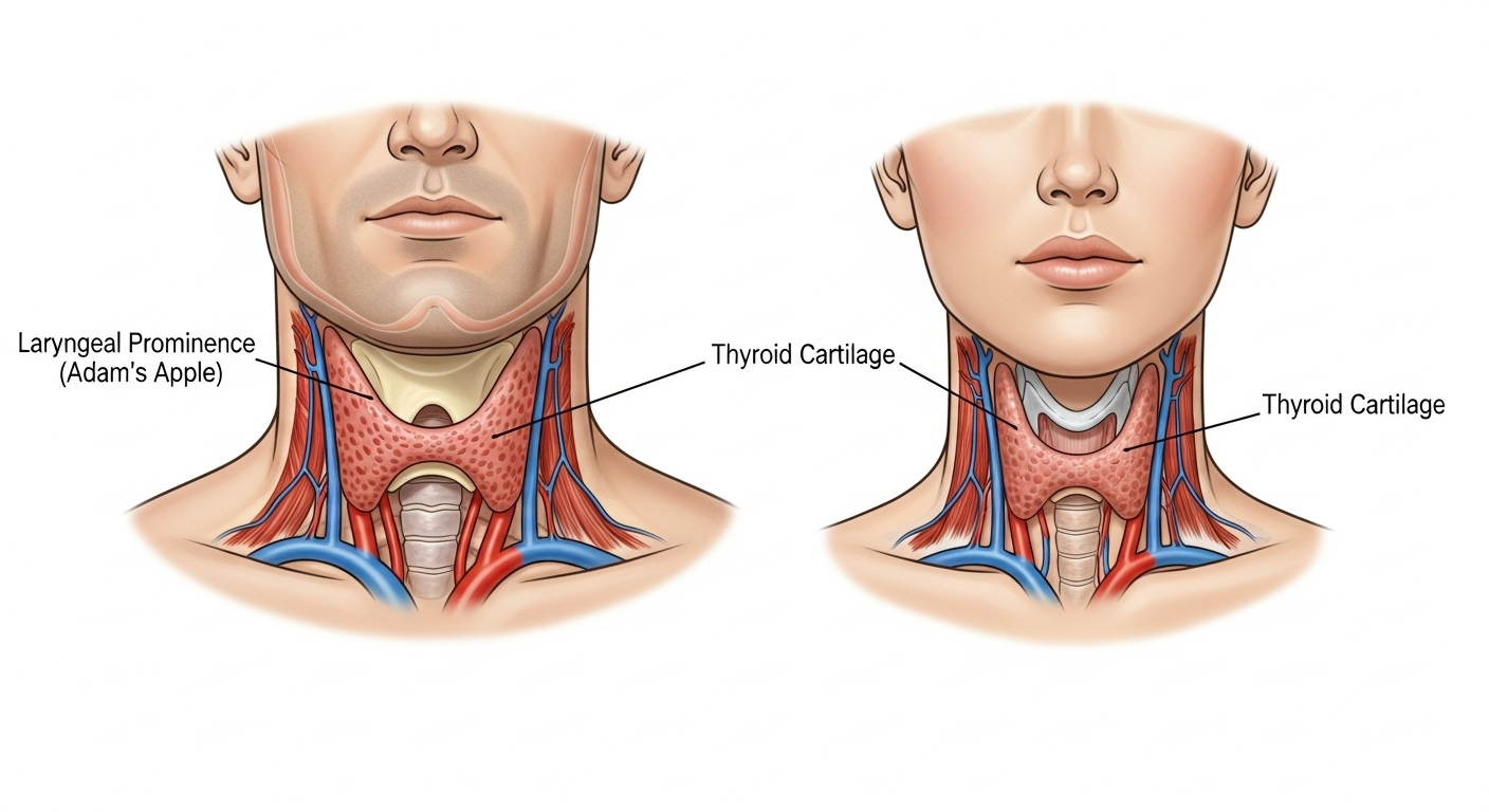 Pourquoi est-elle plus visible chez les hommes ?
