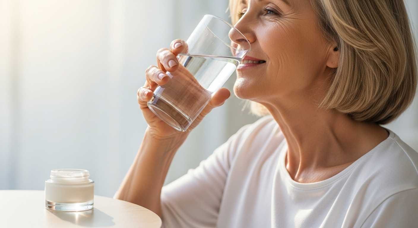 Geste n°2 : boire de l'eau et hydrater sa peau
