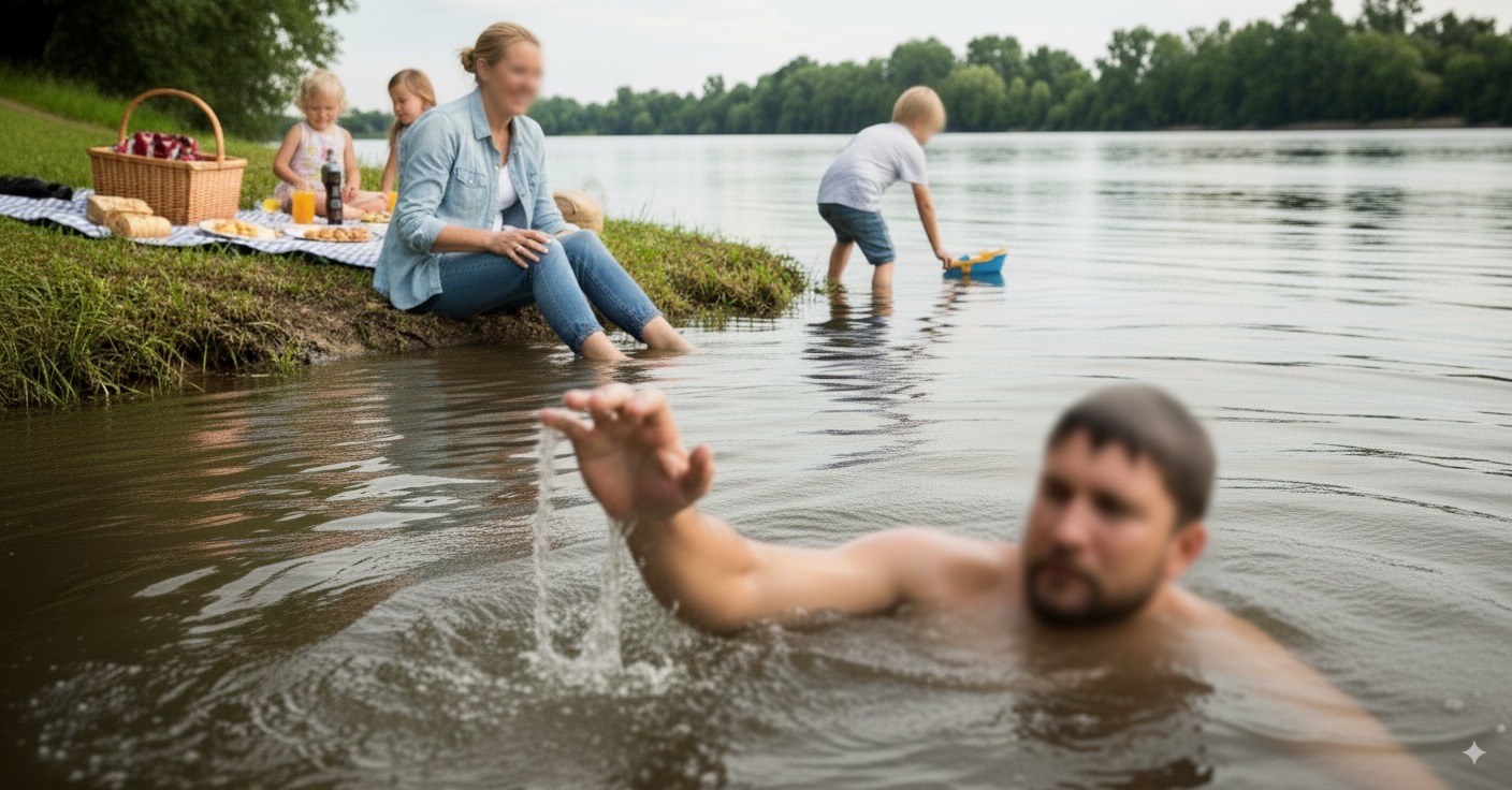 Un homme de 30 ans se noie près d’une aire de pique-nique familiale en tentant de traverser la rivière.