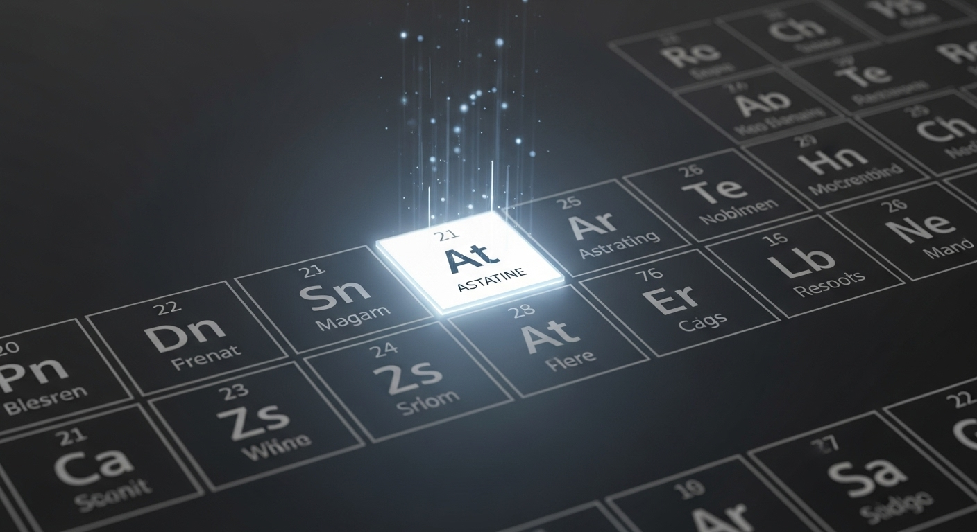 L'astate, l'élément le plus rare sur terre