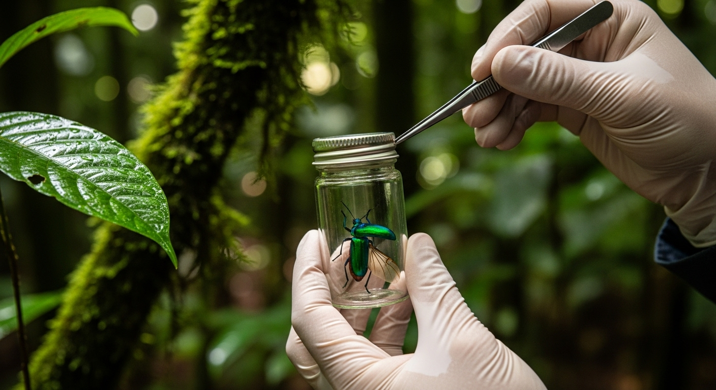 L'enquête sur le terrain, au plus près des insectes