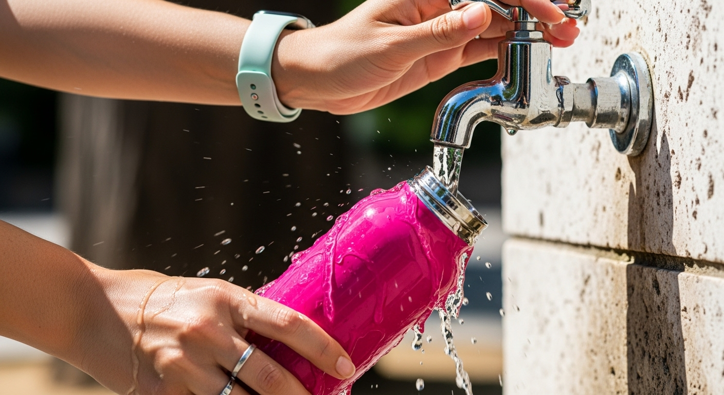 votre bouteille d&#039;eau réutilisable est-elle un nid à microbes ?