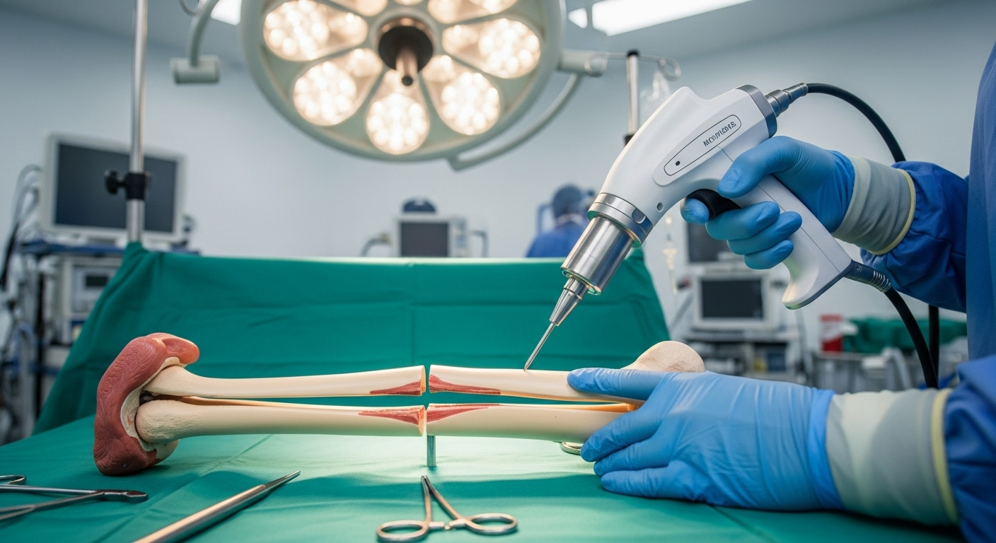 Médecine : un dispositif expérimental imprime des greffes osseuses directement sur les fractures