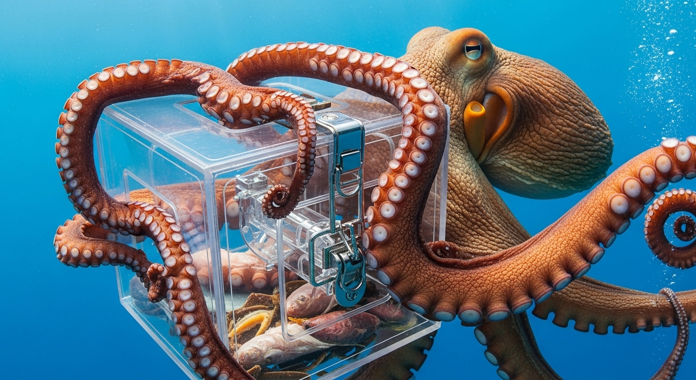 Une pieuvre super intelligente et très attachante