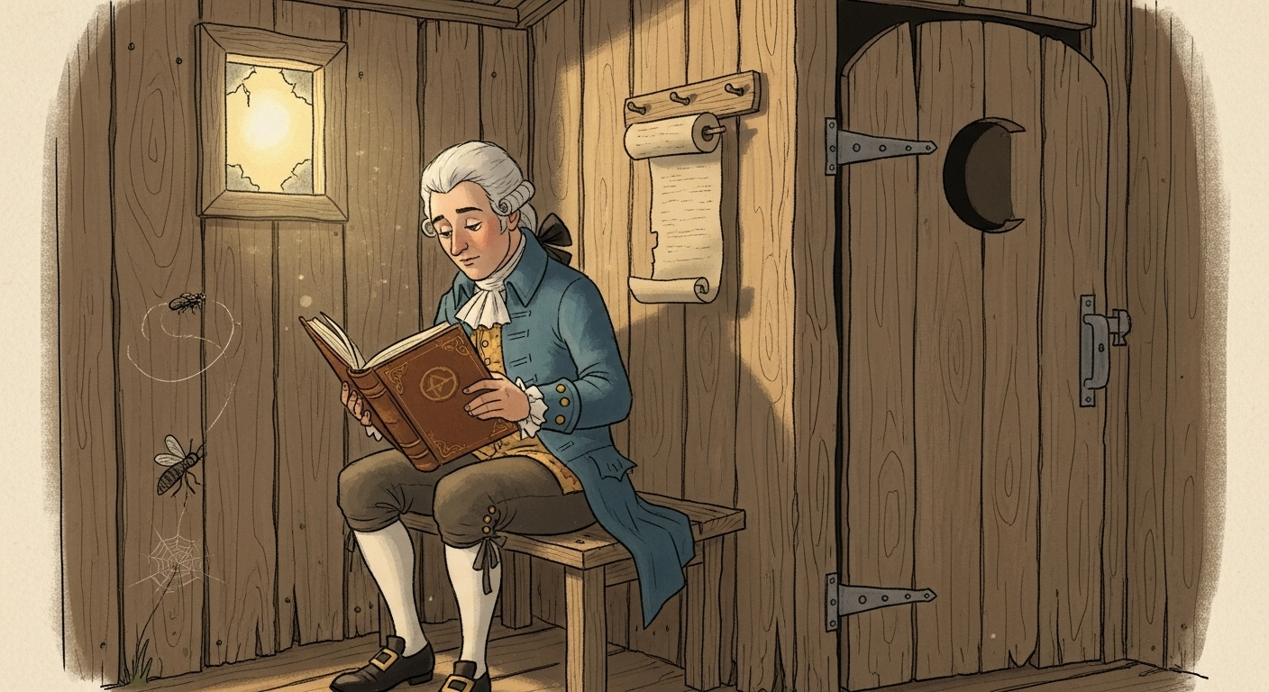 Une vieille histoire : la lecture aux toilettes