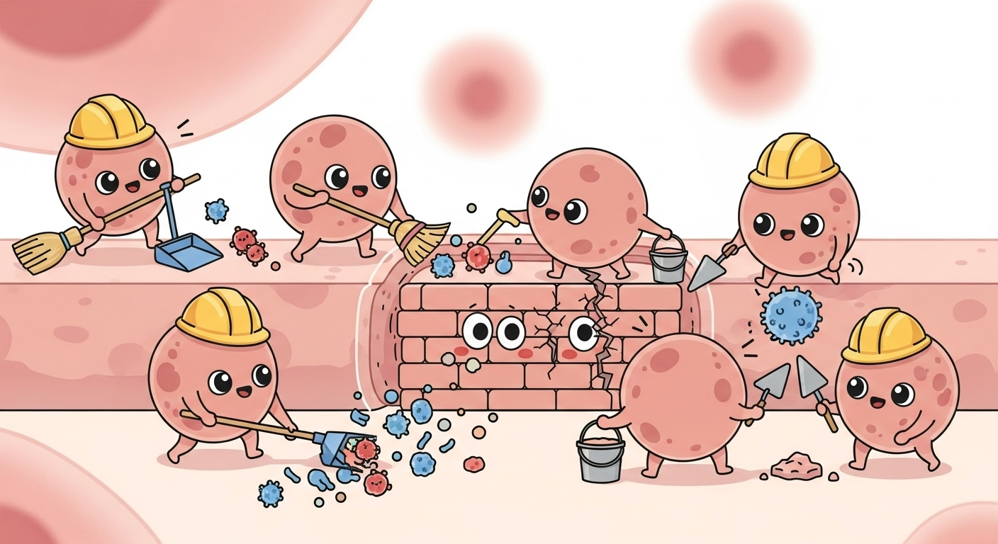 Nos cellules gardiennes, de vraies travailleuses