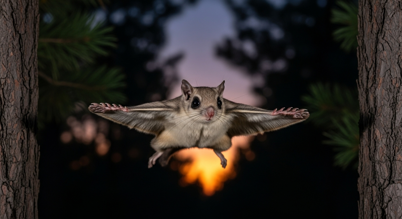 Plus qu'un écureuil, un maître du vol plané