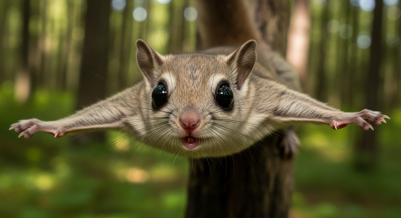 Le polatouche, un écureuil volant aux propriétés luminescentes
