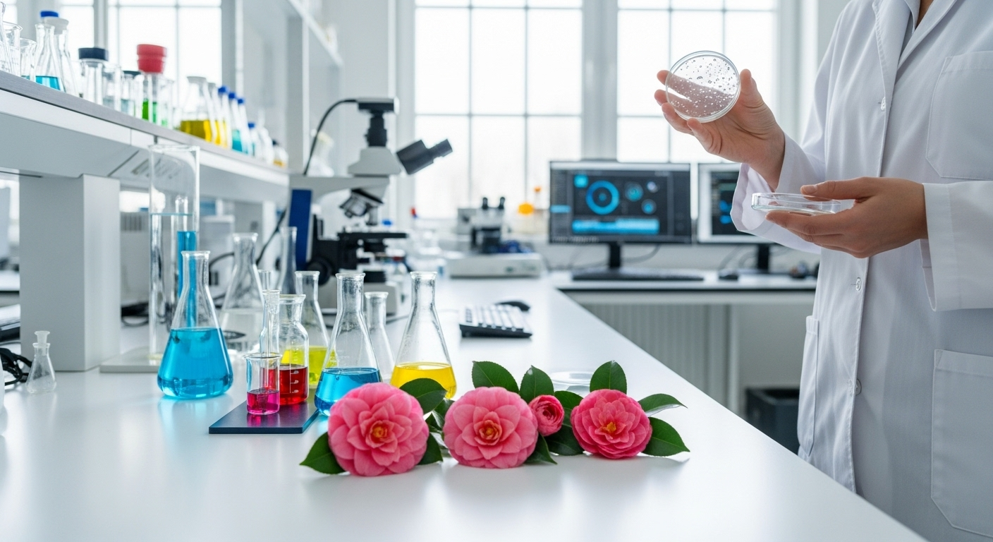 Du pollen de camélia à un microgel transparent