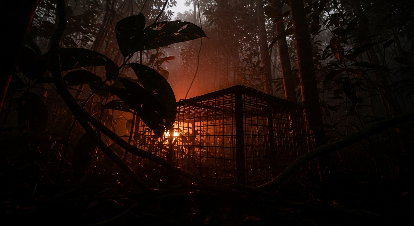 La piste d'une capture dans la nature