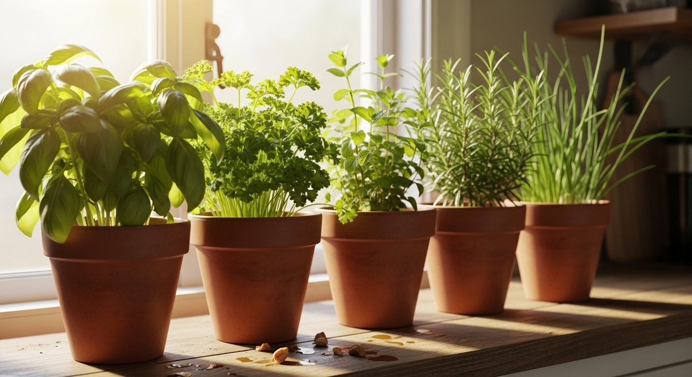La cuisine : le potager à portée de main
