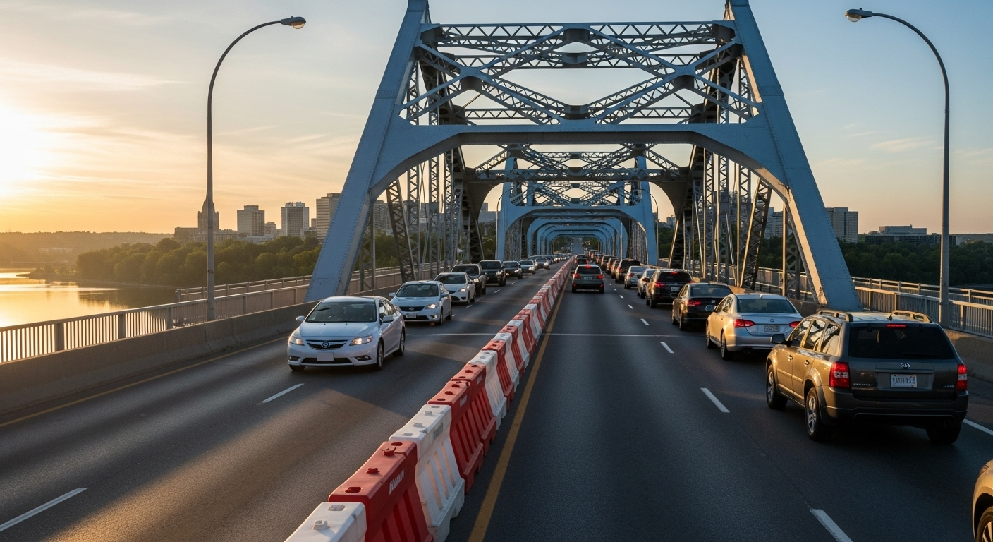 L'ironie d'un pont fermé pour rien