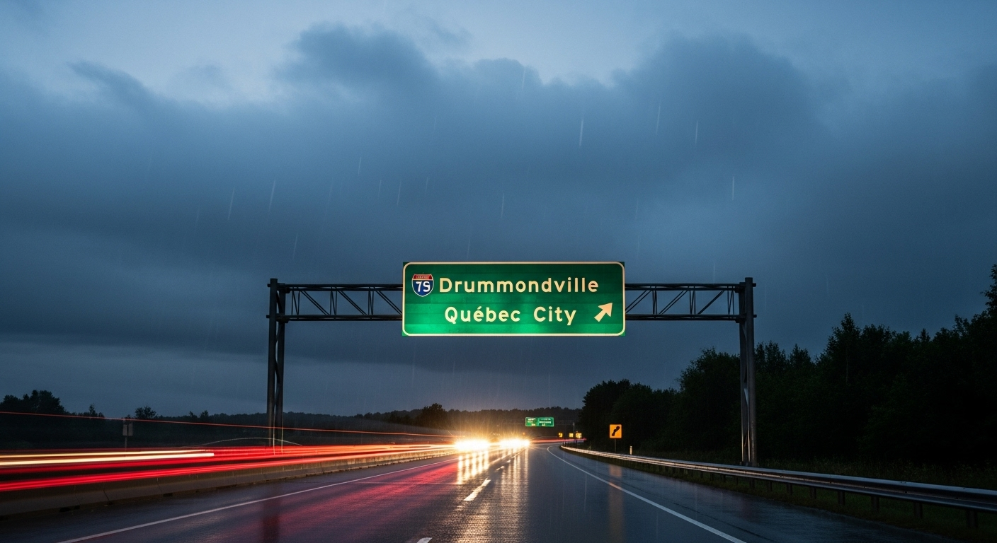 Un parcours d'ouest en est, freiné par la nuit