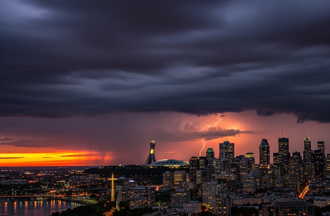 Météo au Québec : averses et risques d’orages attendus ce soir dans le sud de la province, les autorités appellent à la prudence