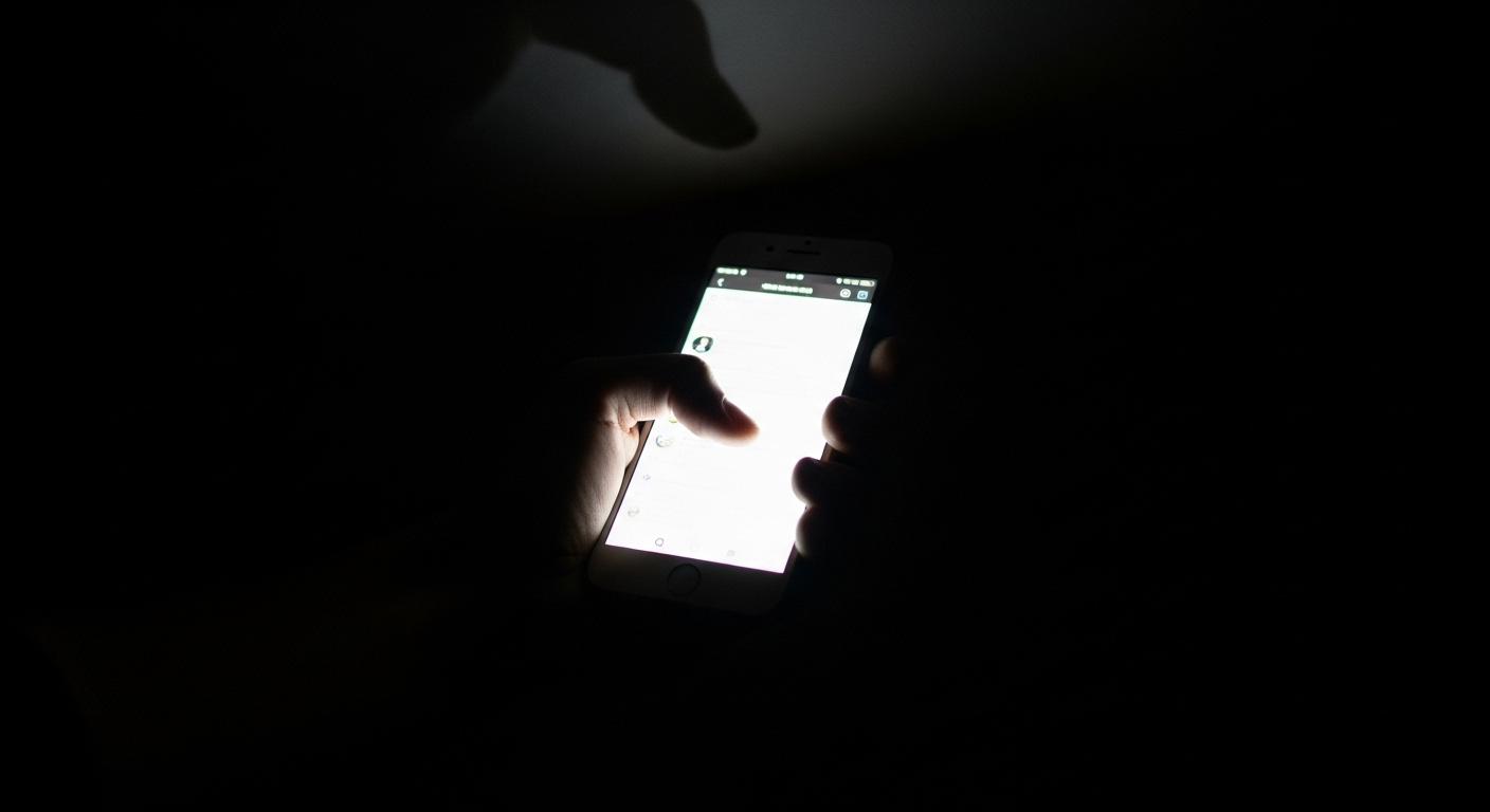 Les oiseaux de nuit plus accros à leur téléphone