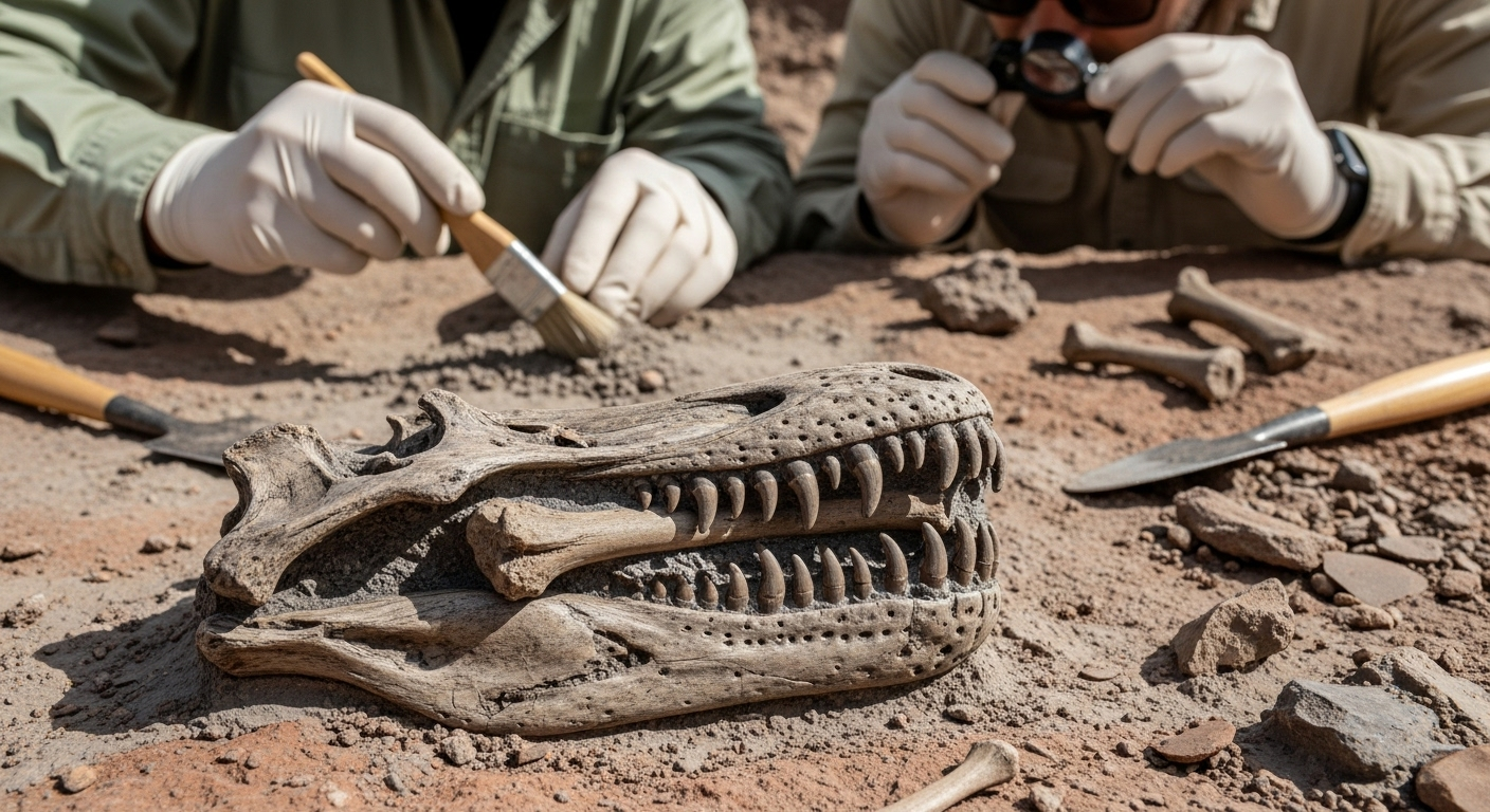 Patagonie : des paléontologues découvrent un nouveau mégaraptor, retrouvé avec les restes de sa dernière proie coincés entre les dents