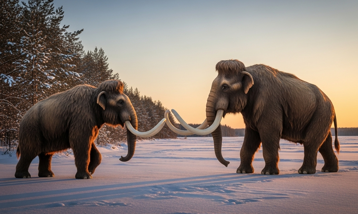 Âge glaciaire : les mammouths laineux et colombiens auraient formé des hybrides durant des milliers d’années
