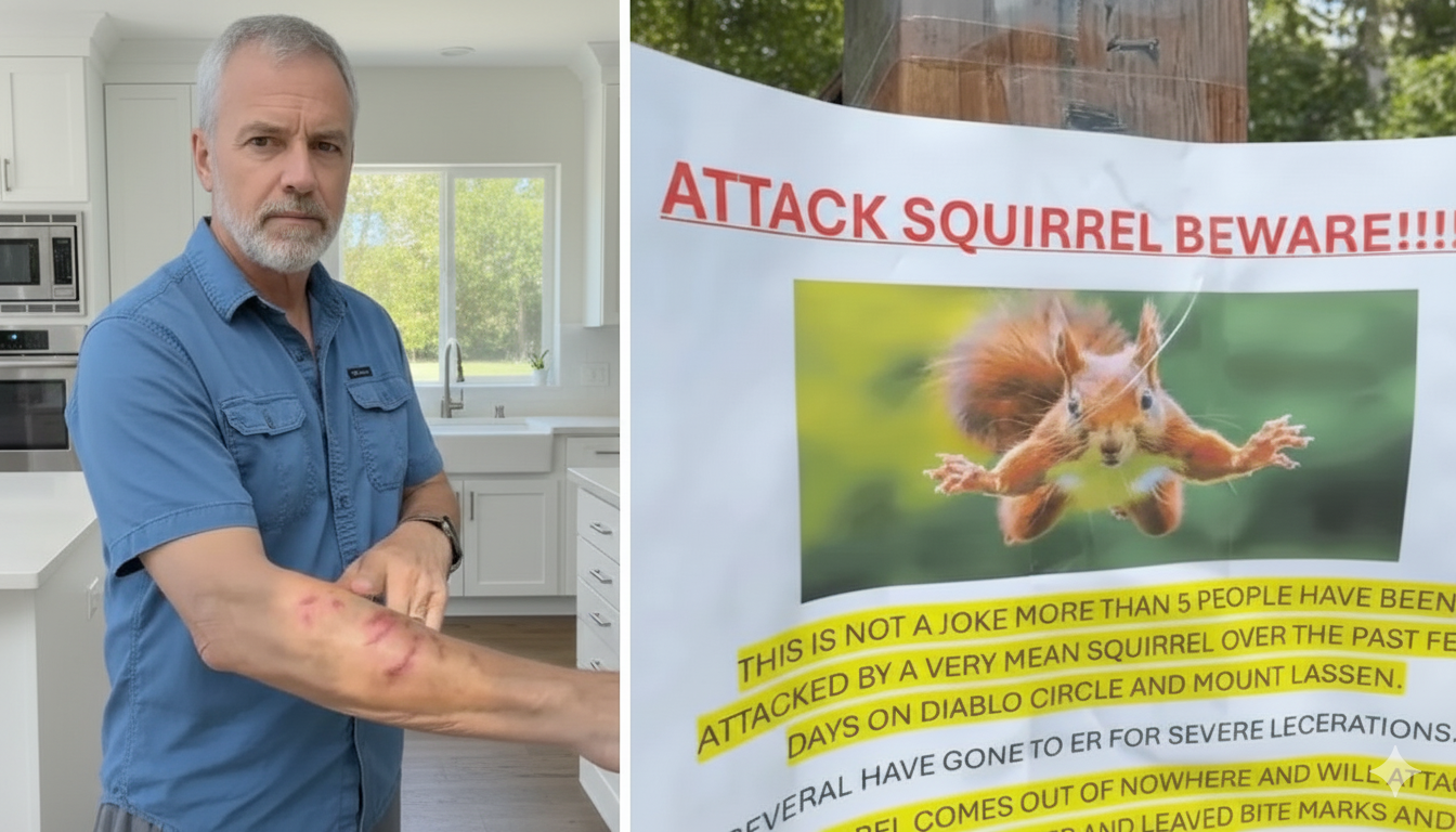 Panique en Californie : un écureuil semeur de chaos attaque les habitants