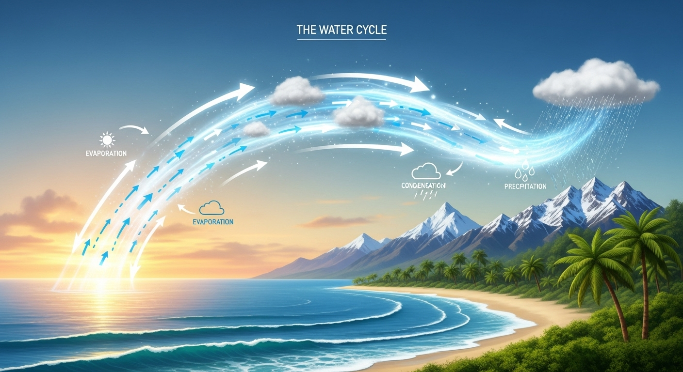 Des autoroutes d'humidité dans le ciel