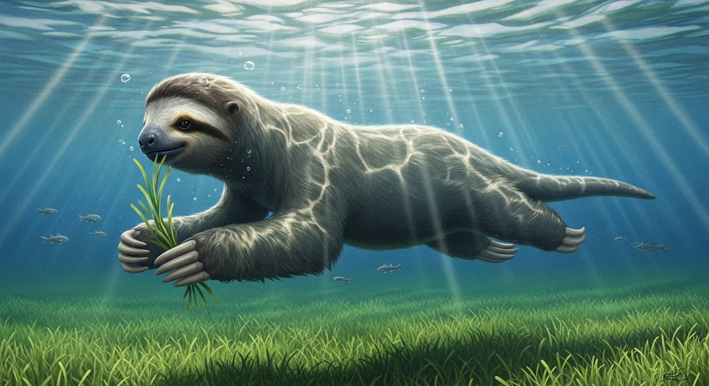 Des paresseux pour tous les terrains... même dans l'eau !