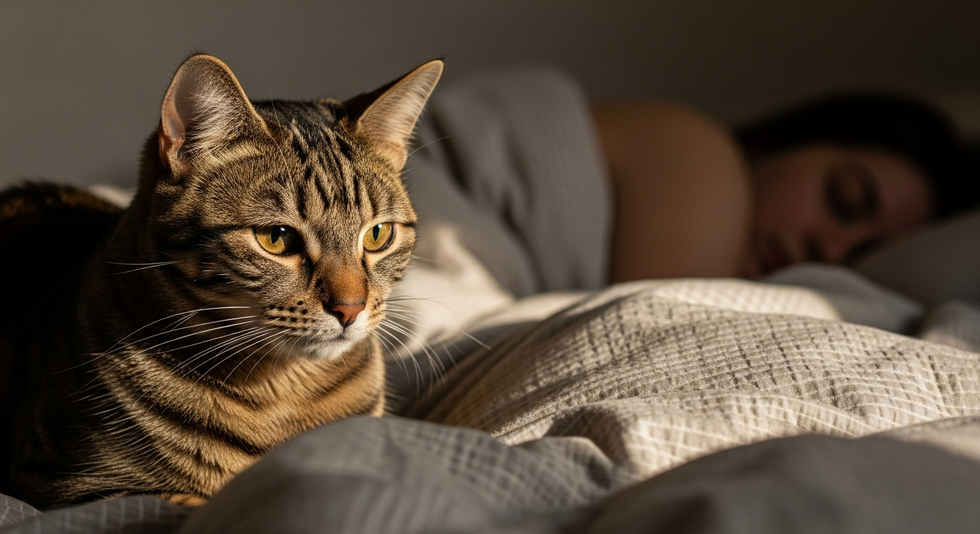 Votre chat insiste pour vous réveiller ? Ce que les spécialistes disent de ce comportement