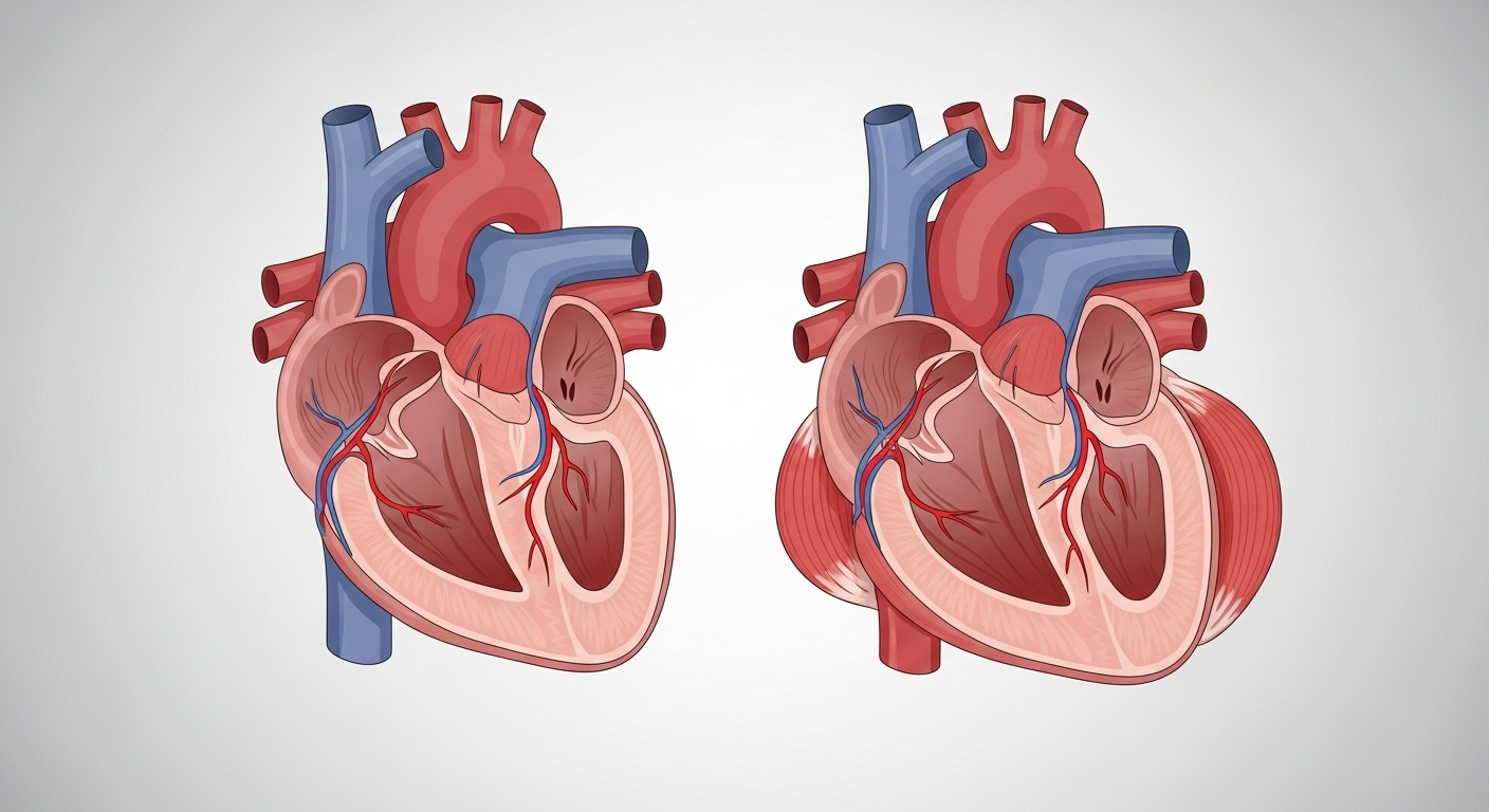 Quand le cœur se fatigue et s'épaissit