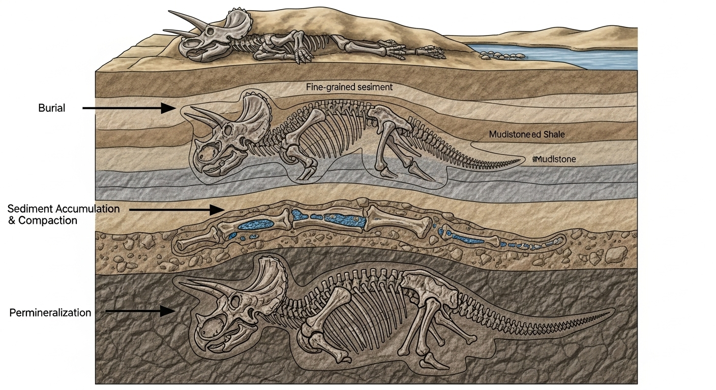 Première chose à savoir : la fossilisation est un miracle de la nature