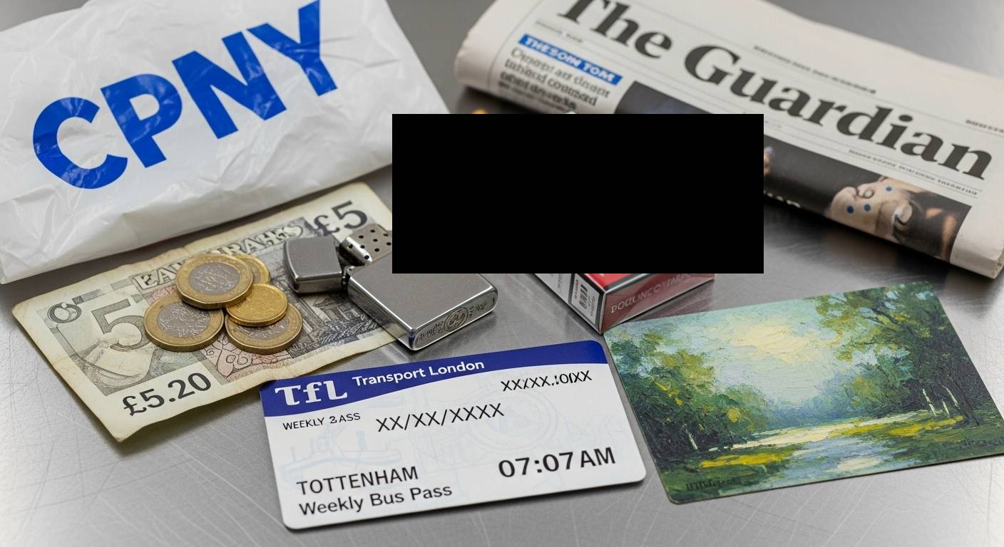 Les quelques objets qu'elle avait sur elle