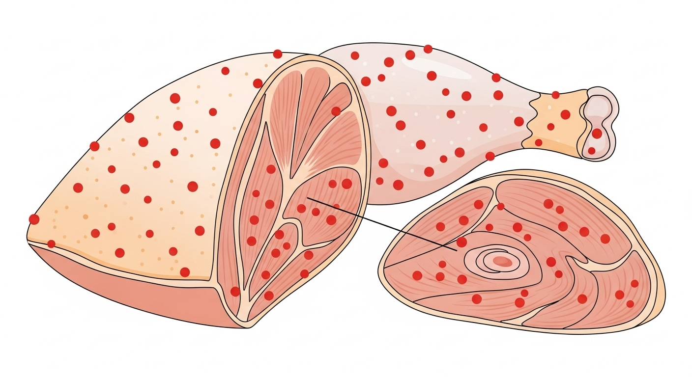 Pour le poulet, le danger est partout