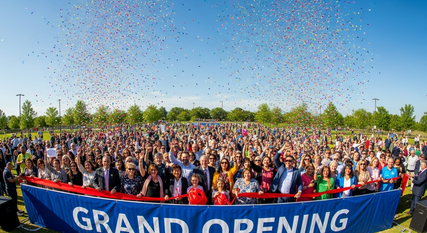Un parc flambant neuf, à peine ouvert