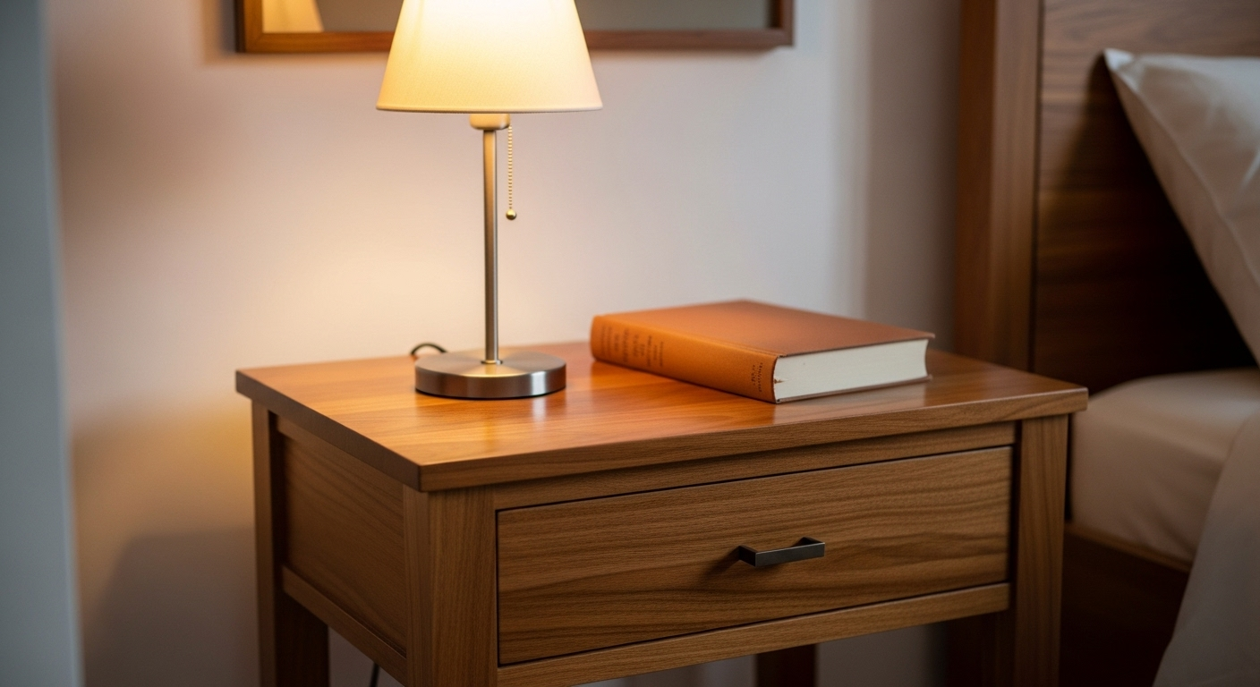 6. Une table de chevet pratique