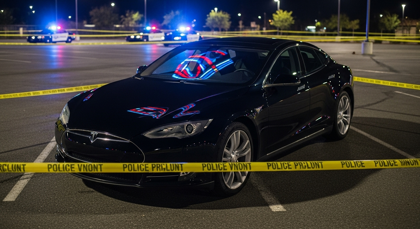 Un corps retrouvé dans le coffre d’une Tesla appartenant à un chanteur américain