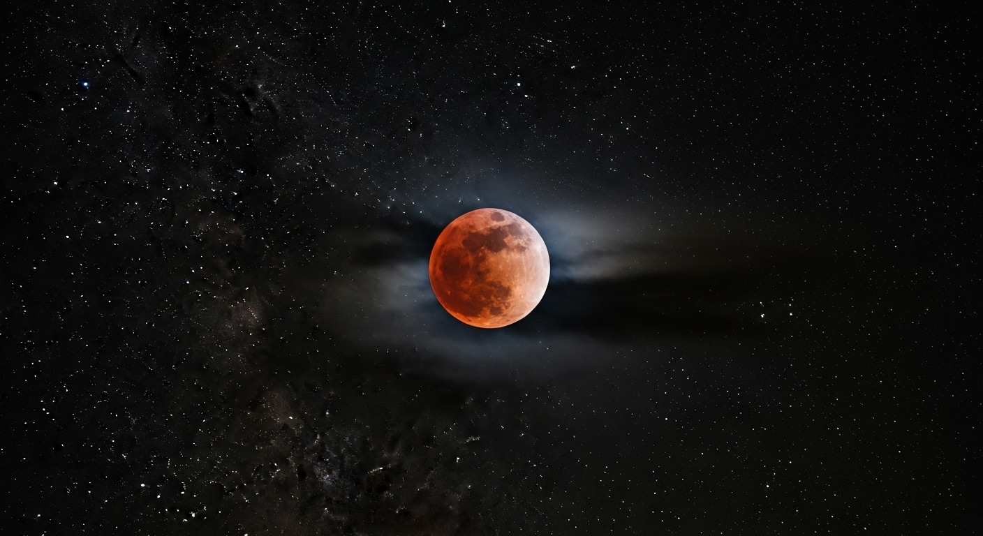 Le ballet cosmique d'une 'lune de sang'