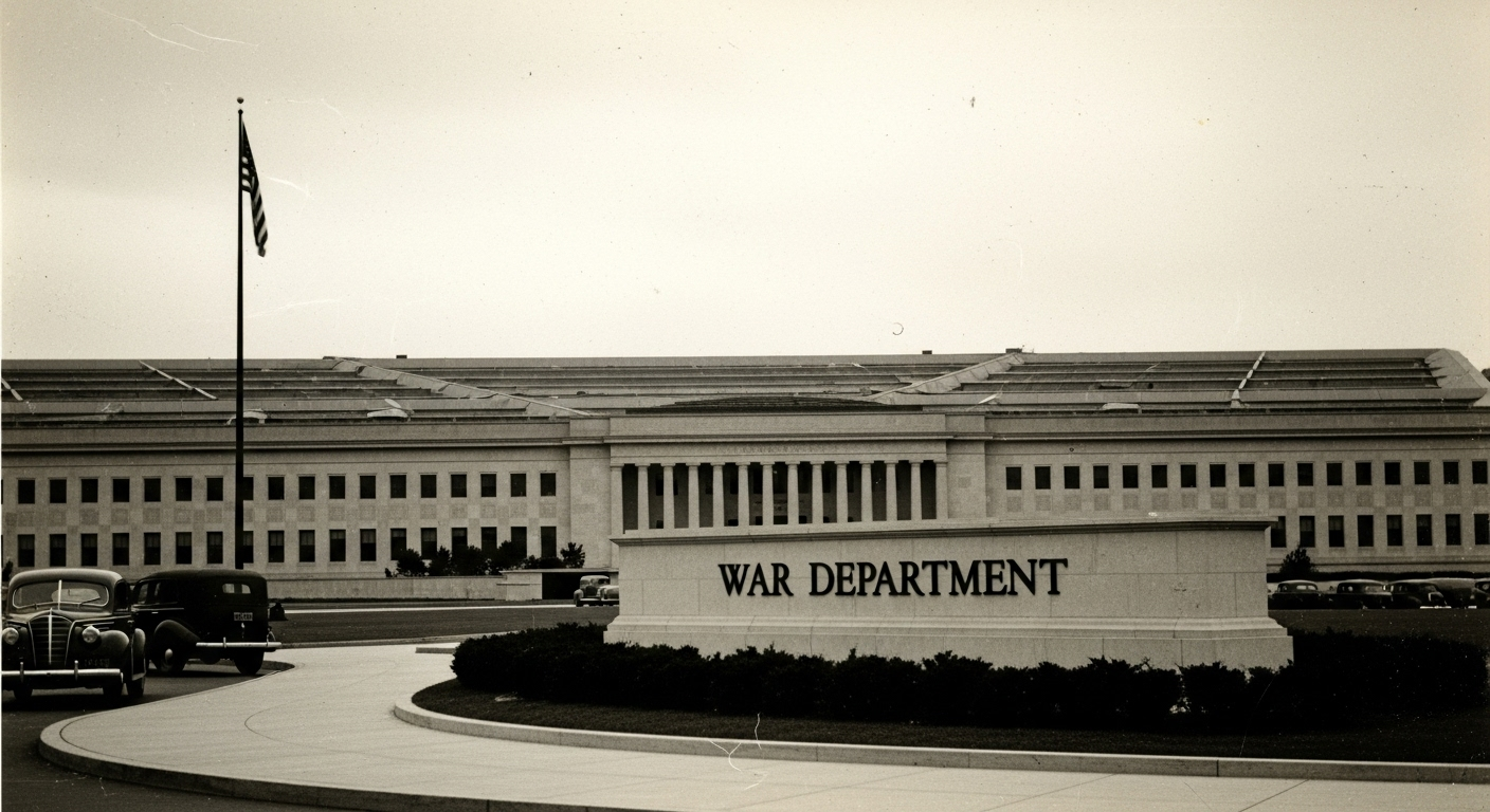 Le 'Ministère de la Guerre' : un retour en arrière de près de 80 ans