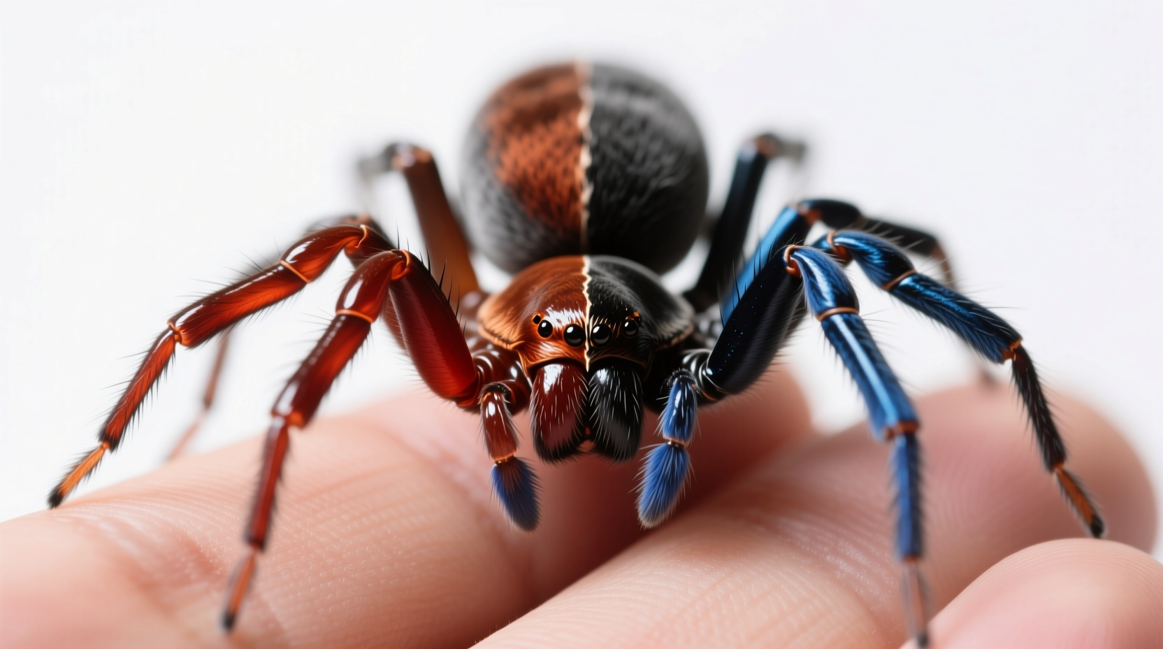 Cette araignée rare, moitié femelle moitié mâle, divisée en deux parties parfaitement symétriques — et en plus, il s’agit d’une nouvelle espèce.