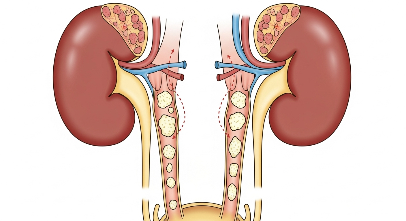 Le vrai diagnostic : des calculs rénaux et une septicémie