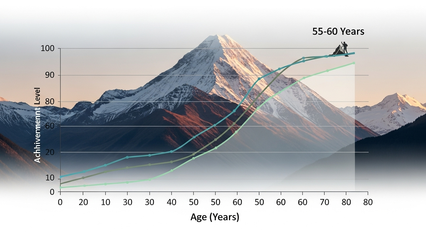 Le résultat surprenant : votre véritable apogée se situe entre 55 et 60 ans !