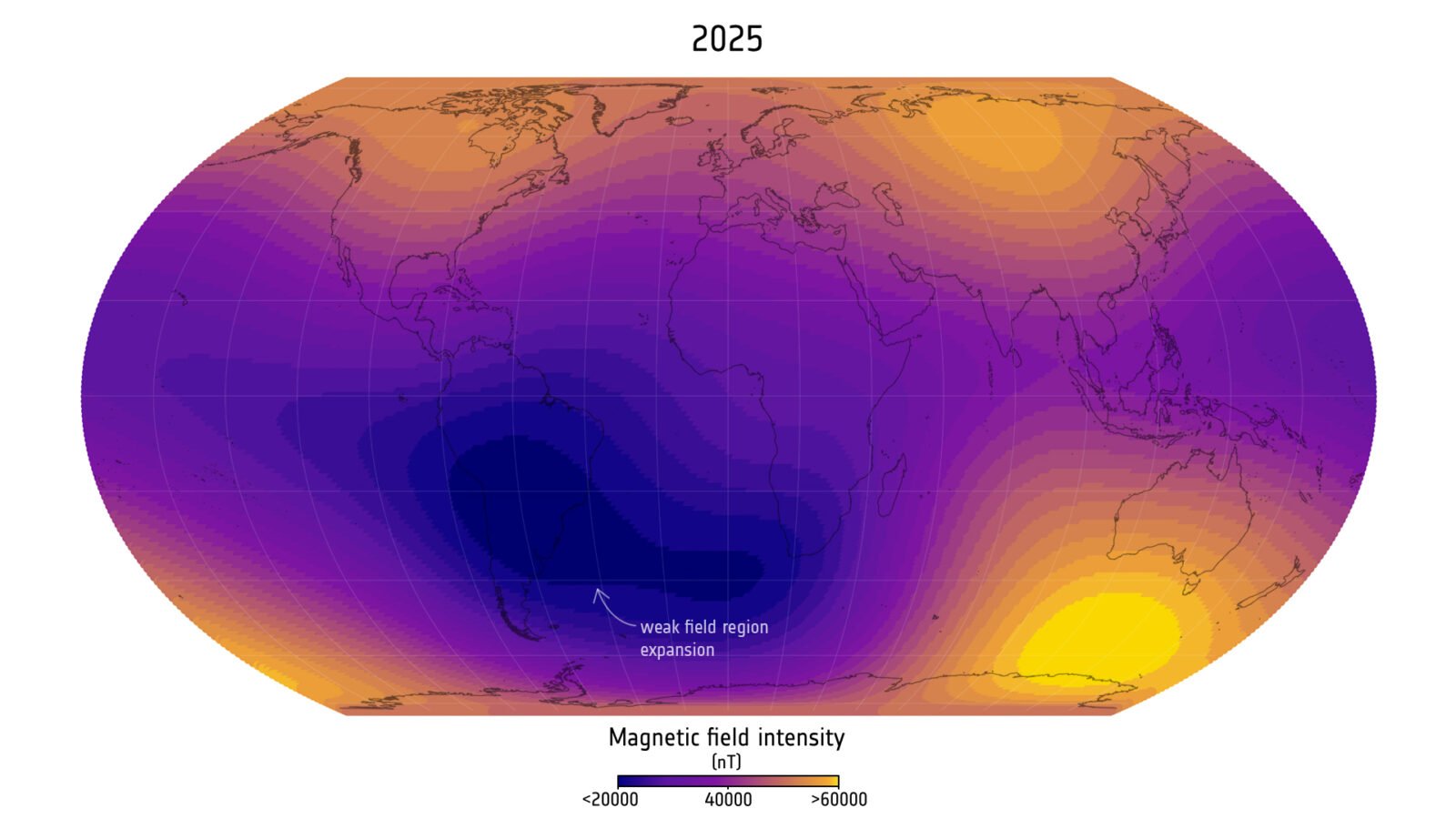 Quelque chose d&#8217;étrange arrive au champ magnétique de la Terre