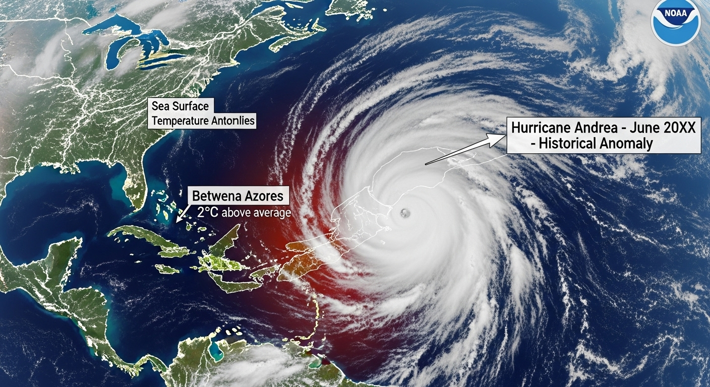 7. La tempête tropicale Andrea, là où on ne l'attendait pas